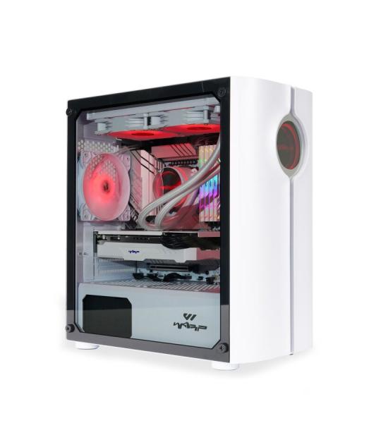 Warp Spectra i5 11400F RGB vloeistofkoeling 16GB RAM 512GB SSD 6GB NVIDIA RTX3050 witte gamingcomputer
